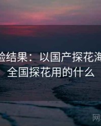 2025实验结果：以国产探花海角为例，全国探花用的什么