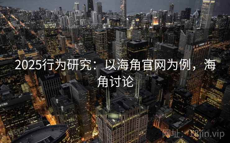 2025行为研究：以海角官网为例，海角讨论