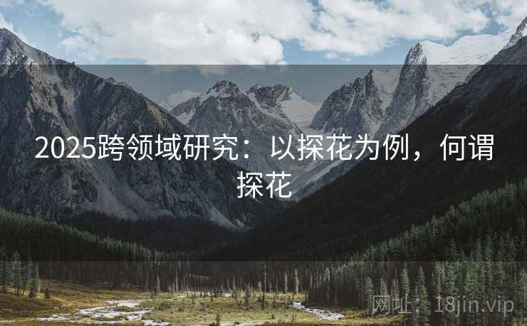 2025跨领域研究：以探花为例，何谓探花