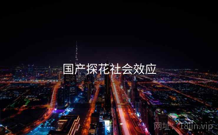 国产探花社会效应