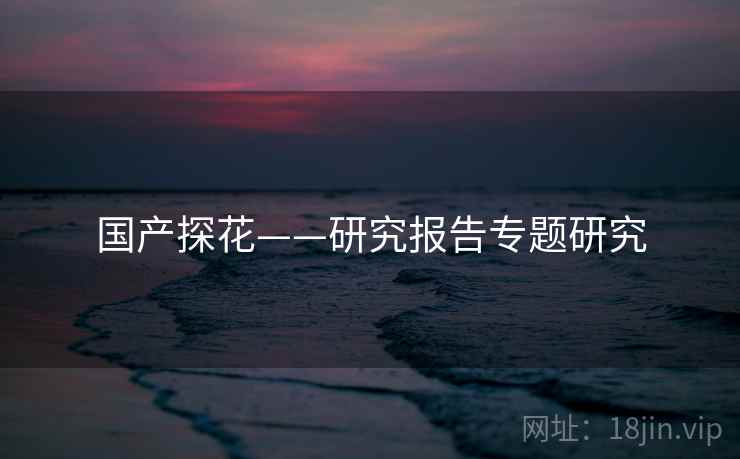 国产探花——研究报告专题研究